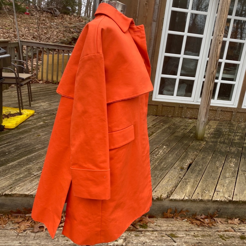 J crew orange coat to die for!
